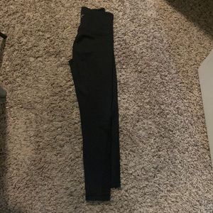 ZYIA active black leggings with detail at the bottom